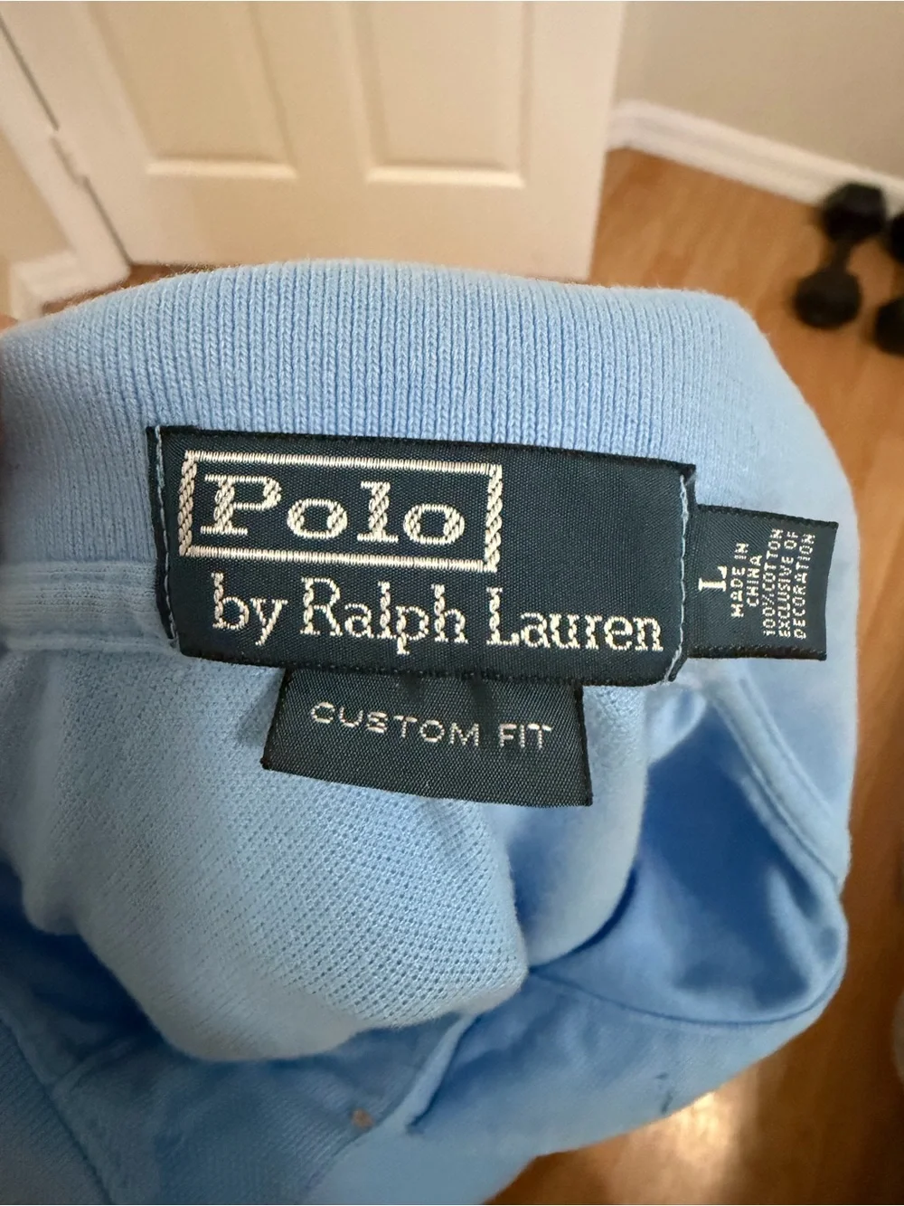 Ralph Lauren Polo Shirt in Light Blue with Yellow Pony